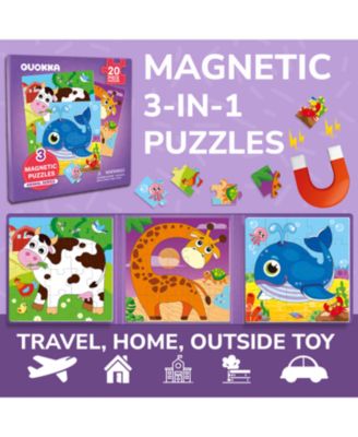 20/24/36 Pcs Travel Magnetic Puzzles for Toddlers 3-5