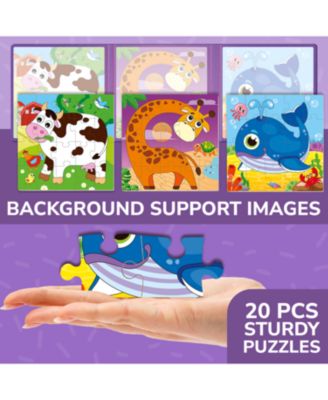 20/24/36 Pcs Travel Magnetic Puzzles for Toddlers 3-5