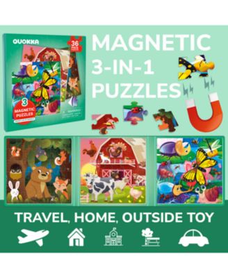 20/24/36 Pcs Travel Magnetic Puzzles for Toddlers 3-5