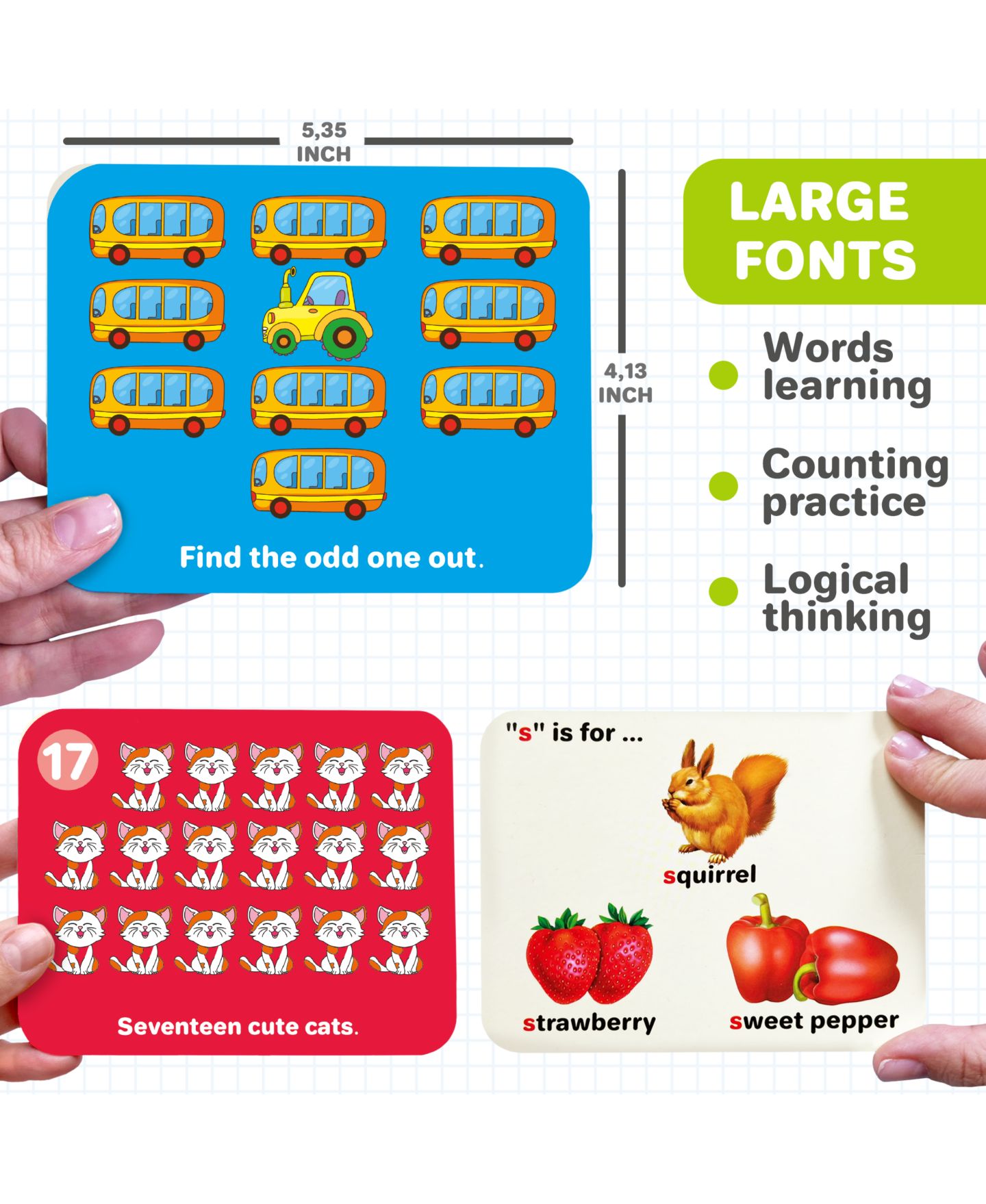 Детские игрушки Quokka Abc Learning Flash Cards Sight Words 120-Piece Set, Ages 3+, цвет: 120 Abc Cards — фото 2