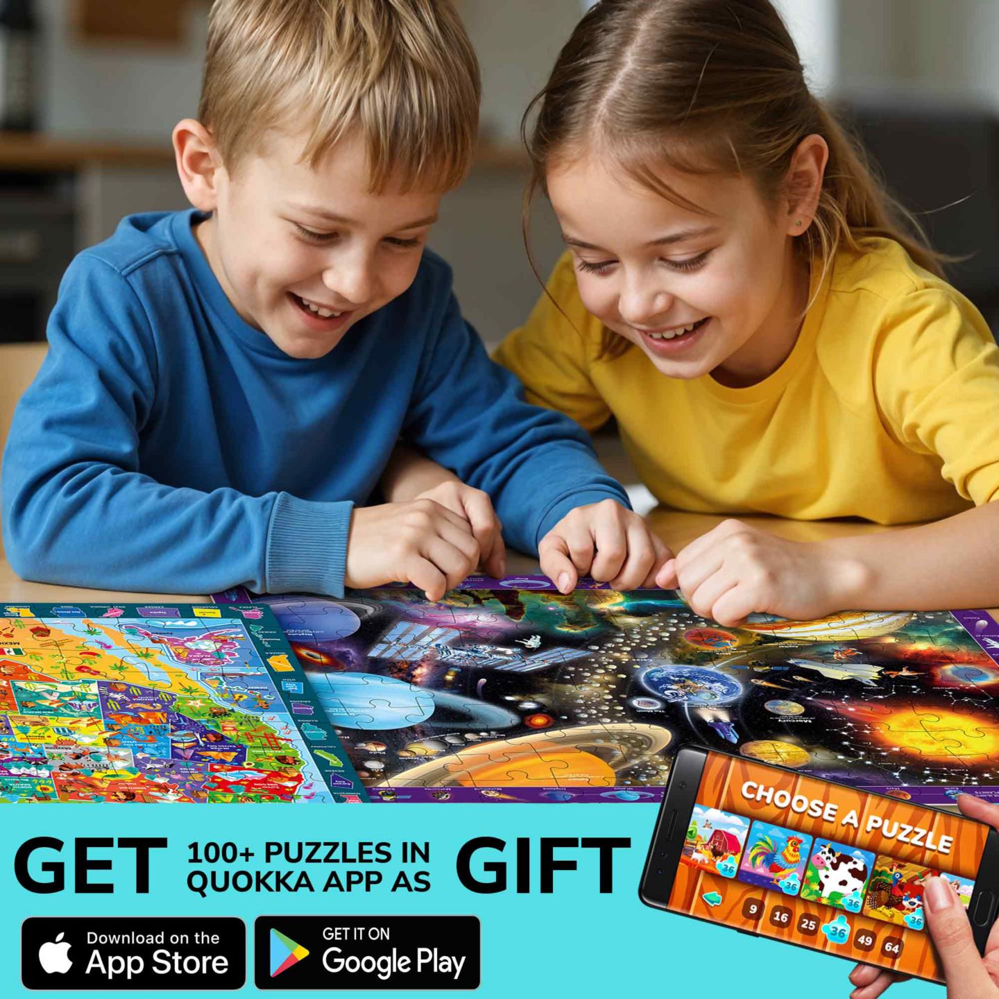 Детские игрушки Quokka Search and Find 100 Piece Puzzles, 3-Piece Set, Ages 4+ — фото 4