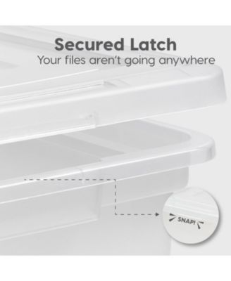 4 Pack Letter/Legal Size File Box