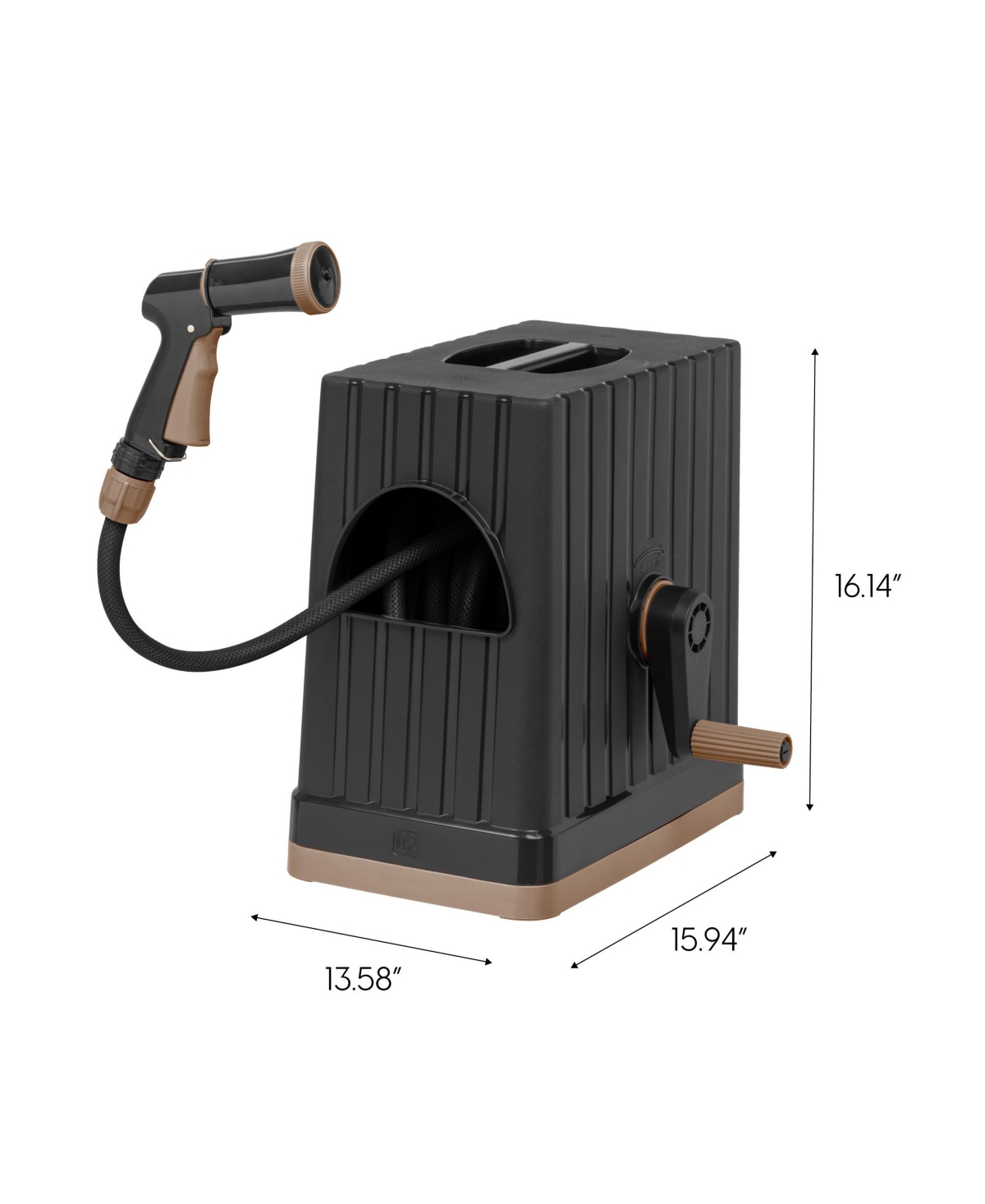 Iris 2Pack 98ft Hideaway Sun Protective Portable and Retractable Garden Hose reel for 1/2
