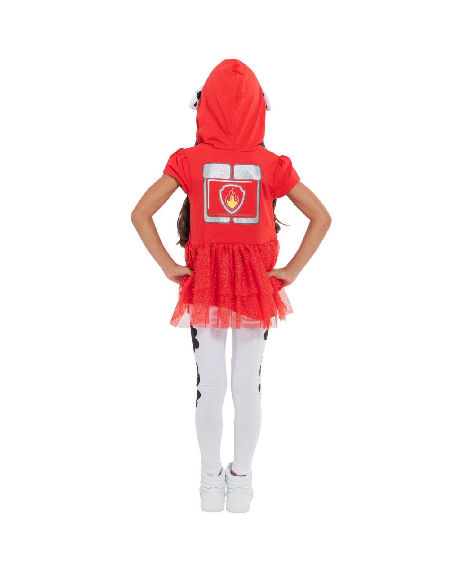 Toddler Girls Hooded Cosplay T-Shirt Dress and Leggings Outfit Set to (2T - 7-8)