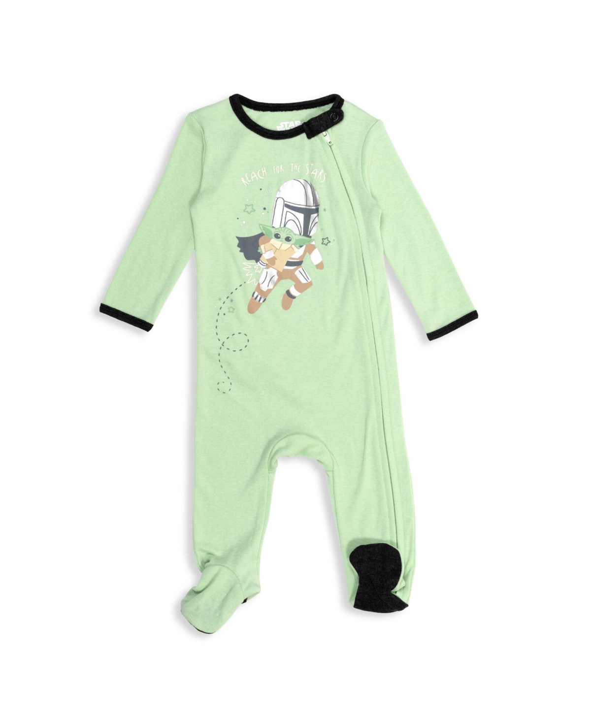 Starwars Baby Boys Star Wars Chewbacca R2- D2 Darth Vader Stormtrooper Baby 2 Pack Zip Up Long Sleeve Sleep N' Play Coveralls to -white