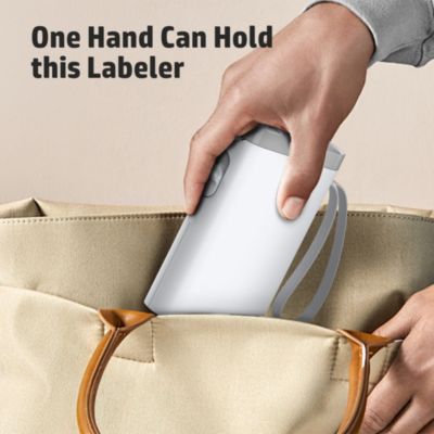 Label Maker Machine with Tape, P21-A Portable Bluetooth Label Printer, Wireless Built-in Cutter Sticker Maker Mini Label Makers with Multiple Templates for Organizing Storage Office Home, Green