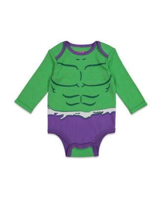 Baby Boys Captain America The Hulk iron Man Spider Man 5 Pack Bodysuits Newborn to