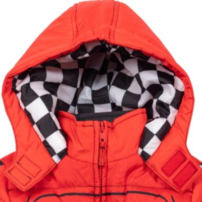 Toddler Boys Pixar Lightning McQueen Zip Up Winter Coat Puffer Jacket