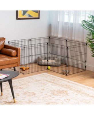 USA 24" Exercise 8 Panel Wire Metal Pet Playpen for Dog
