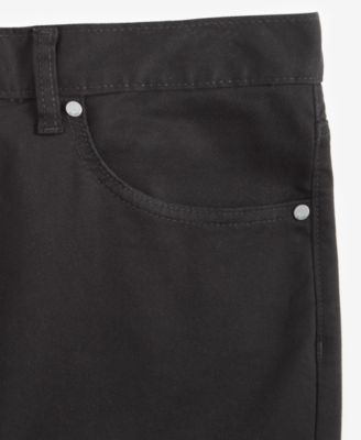Men's Five-Pocket Straight-Fit Twill Pants, Created for Macy's 