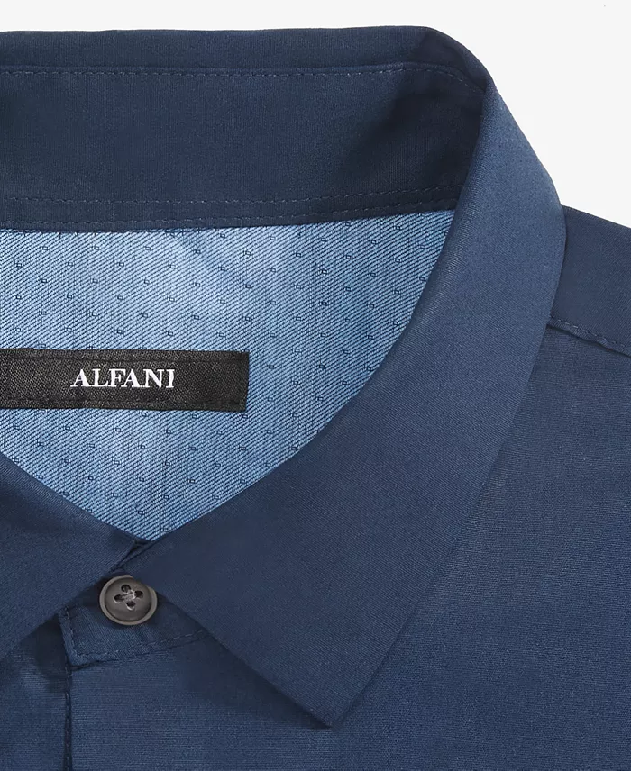 Men's Modern Classic-Fit Stretch Solid Button-Down Shirt - thumbnail 7