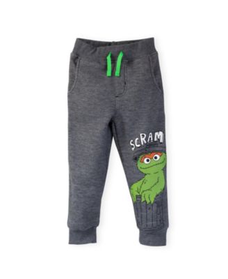 Baby Boys Baby Elmo Cookie Monster Oscar the Grouch Fleece 3 Pack Pants 