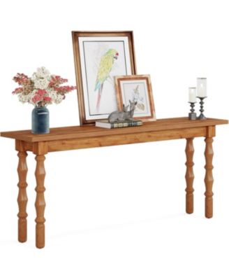 70.9-Inch Extra Long Console Table for Entryway, Narrow Sofa Table Behind Couch with Solid Wood Legs, Entry Accent Table