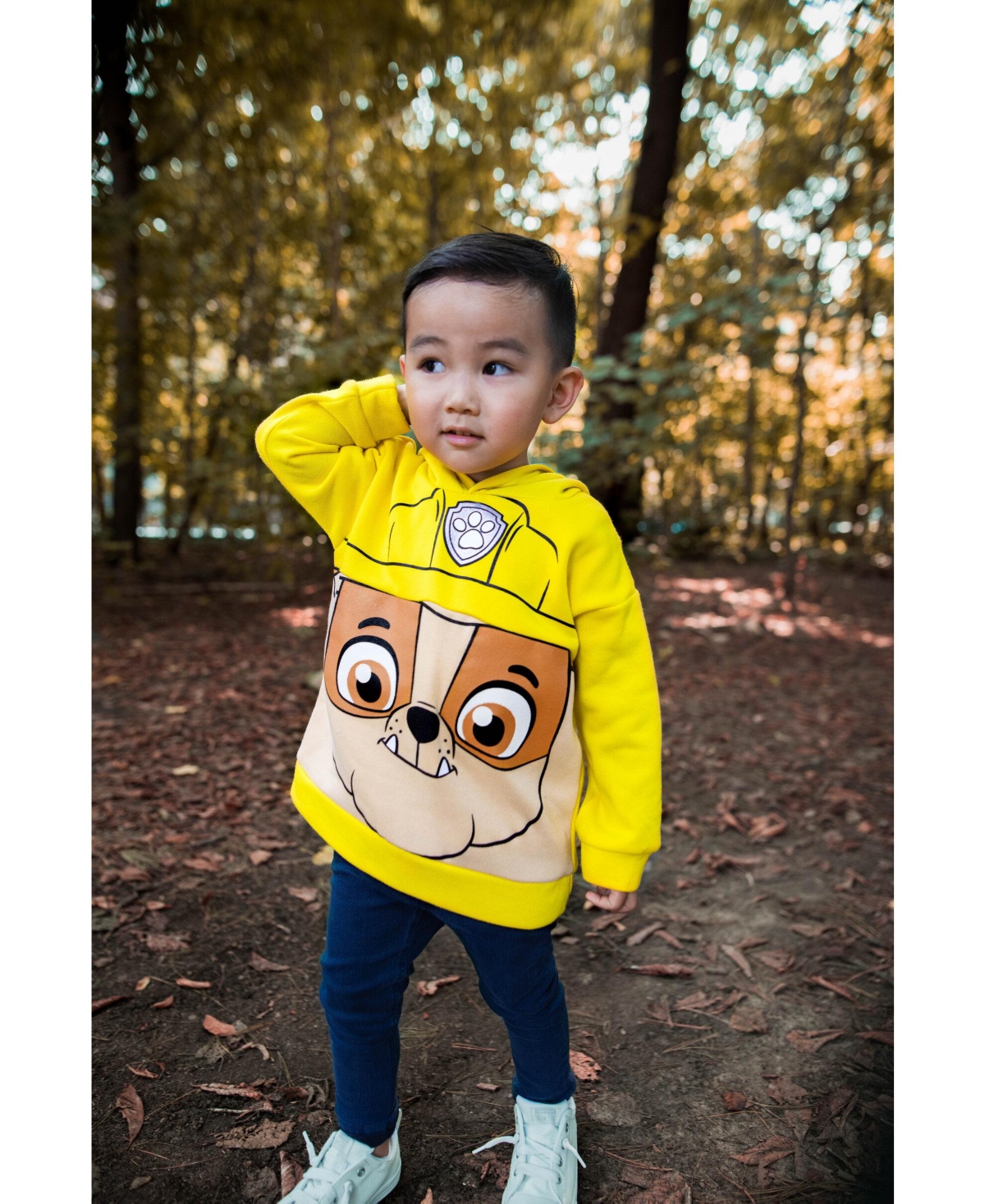 Paw Patrol Little Boys Chase MarshallZuma Fleece Pullover Hoodie to - Rubble