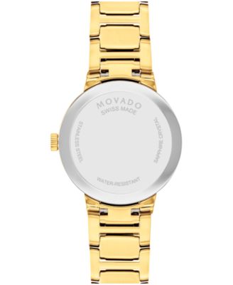 Women's Portfolio Swiss Quartz Yellow Pvd Watch 28MM