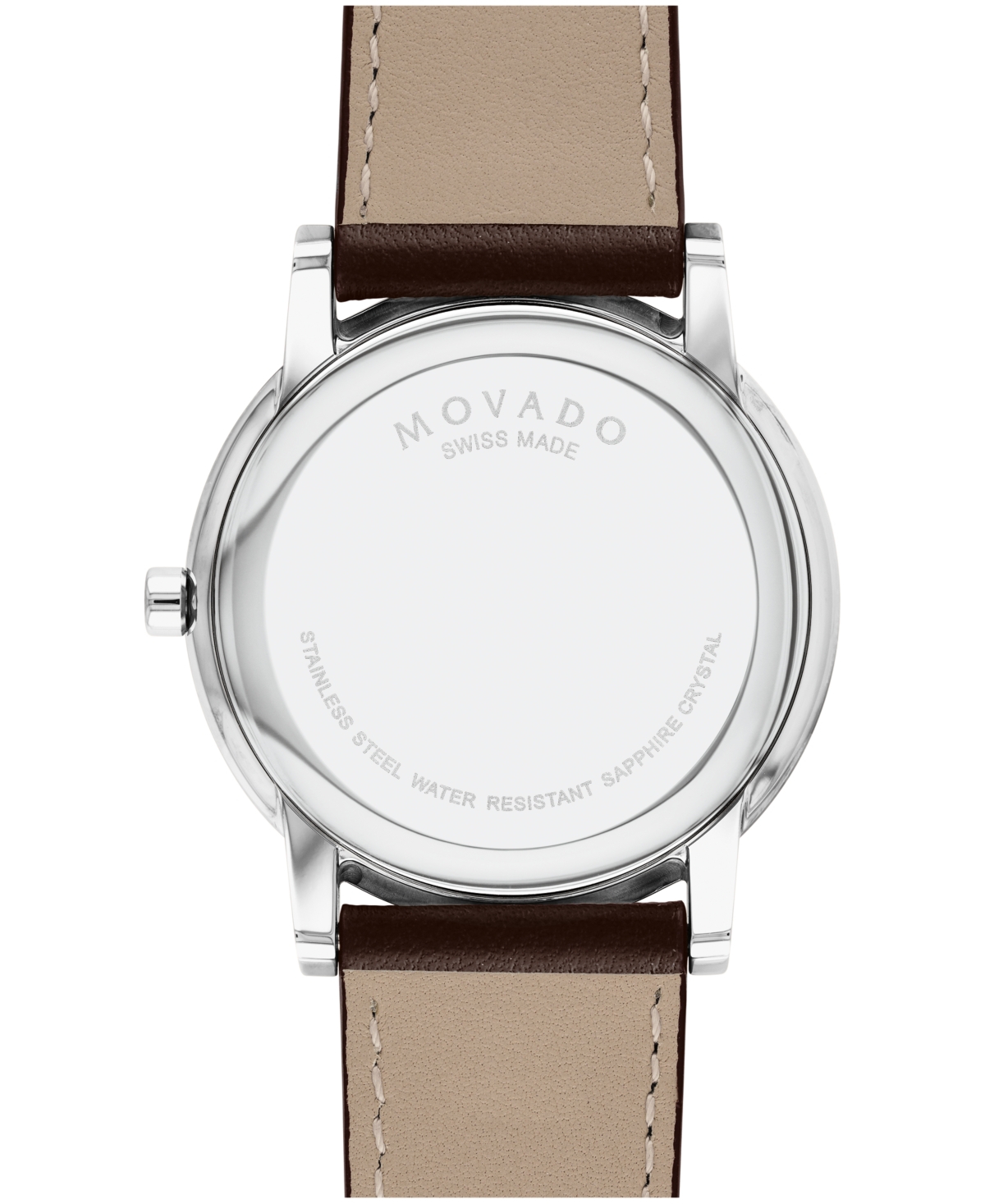 Movado Men's Museum Classic Swiss Quartz Brown Leather Watch 40mm In Brown