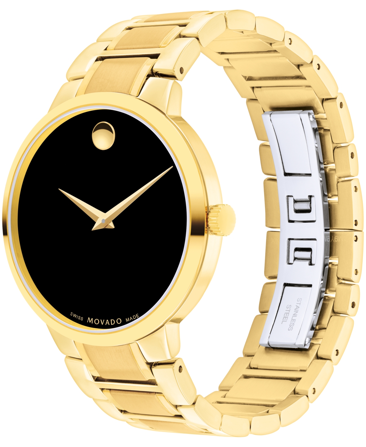 Movado Men's Portfolio Swiss Quartz Yellow Pvd Watch 40MM - Gold-tone
