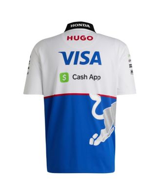 Men's Royal/White RB Cash App Quarter-Zip Polo