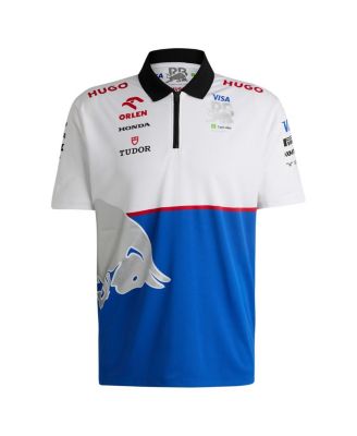 Men's Royal/White RB Cash App Quarter-Zip Polo