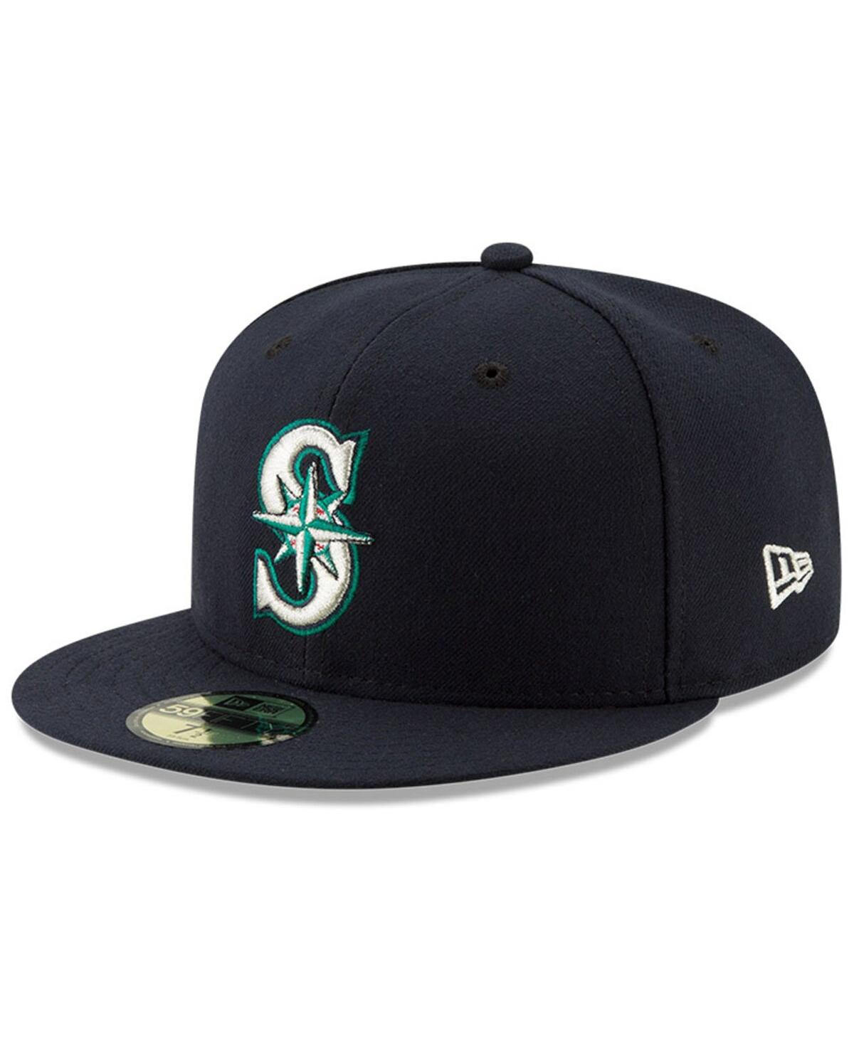 New Era Men'sSeattle Mariners National Baseball Hall of Fame 59FIFTY Fitted Hat - Navy
