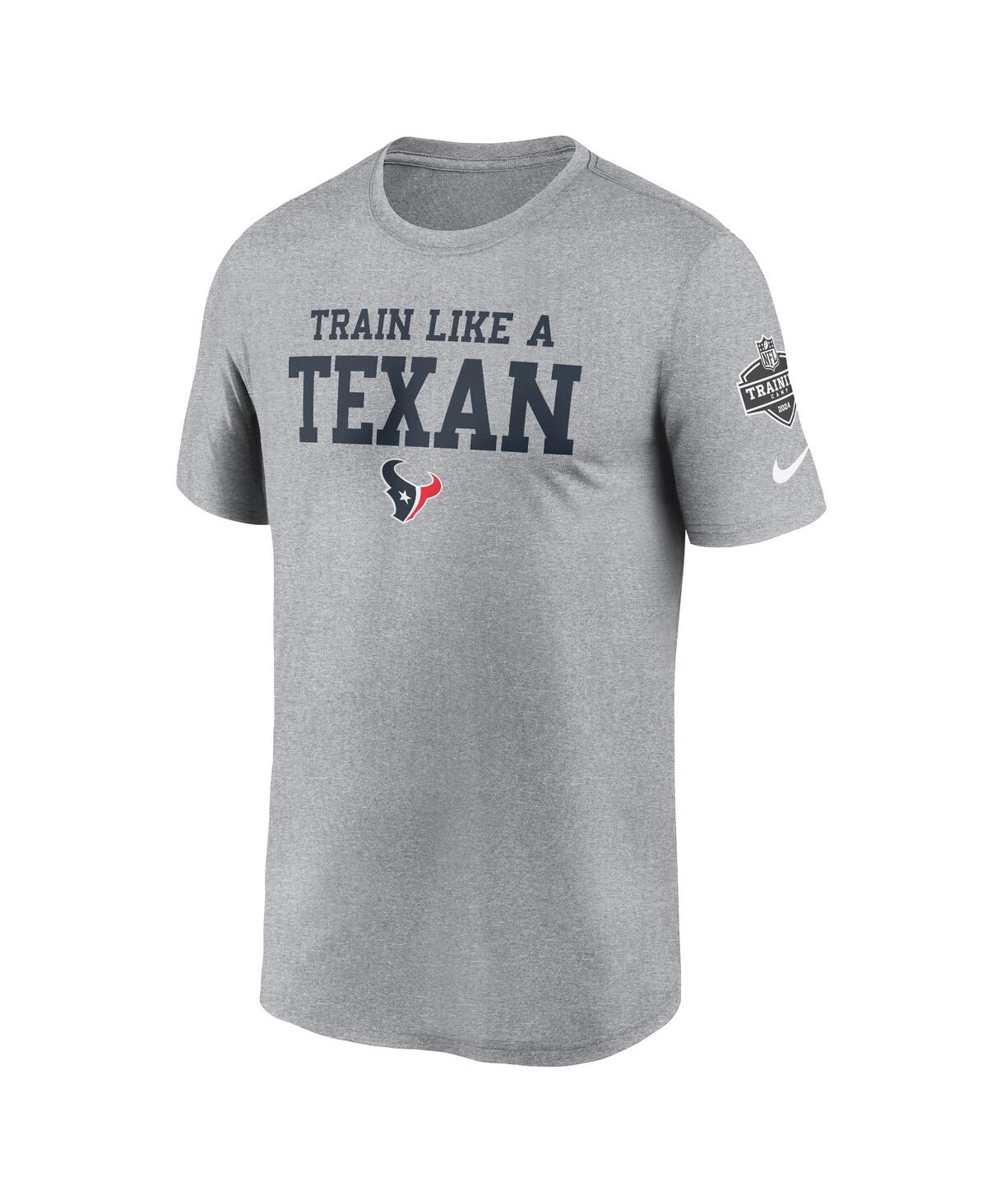 Nike Men'sHouston Texans 2024 Nfl Training Camp Legend Performance T-Shirt - Heather Gray