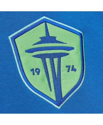 Men's Blue Seattle Sounders FC Crest Fleece Pullover Hoodie