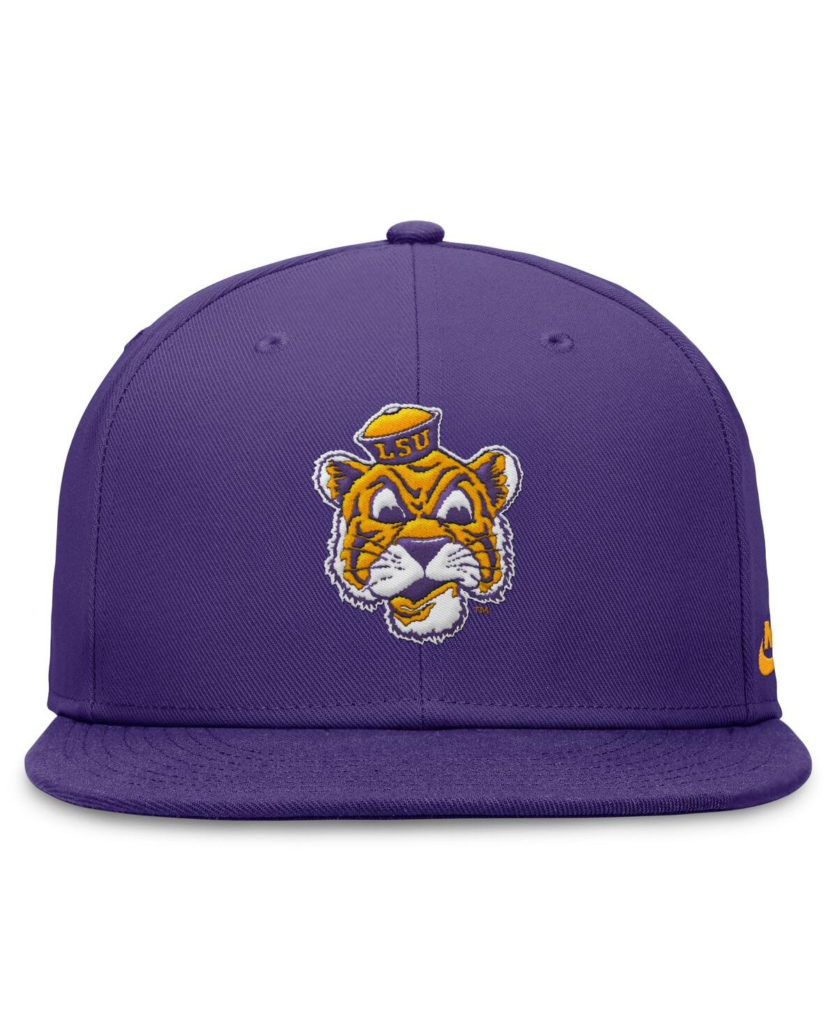 Nike Men'sLsu Tigers Legacy True Fitted Hat - Purple