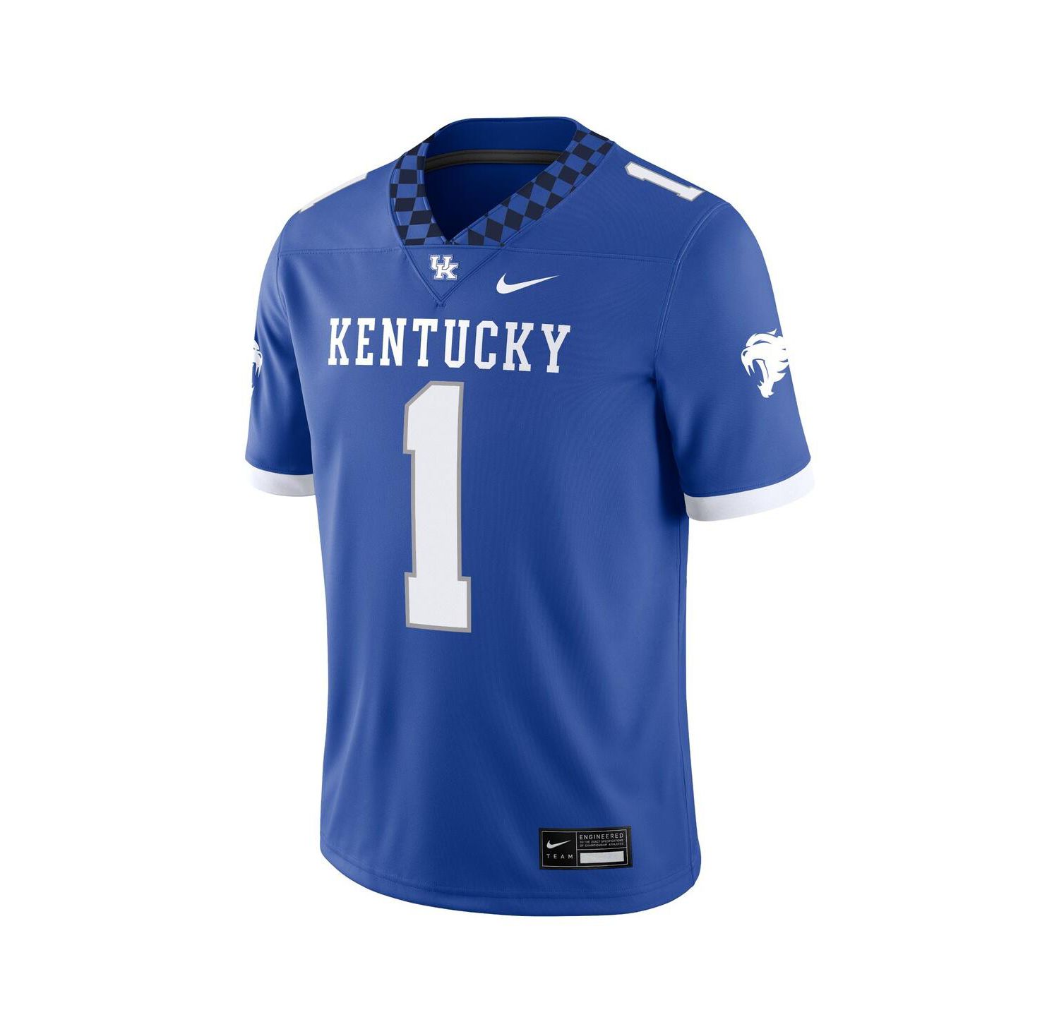 Men's #1 Royal Kentucky Wildcats Game Jersey