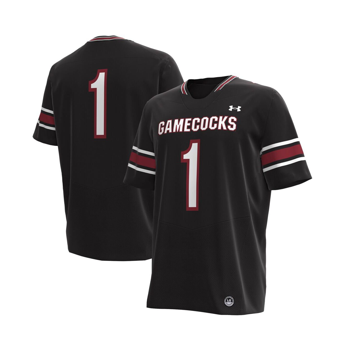 Мужской топ Under Armour 1 South Carolina Gamecocks Replica Football Jersey, цвет: Чёрный — фото 1
