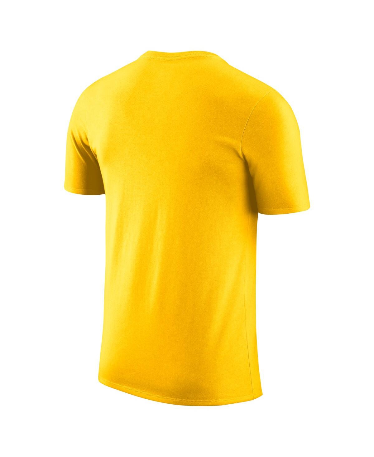 Nike Men'sIndiana Pacers 2024/25 Legend On-Court Practice Performance T-Shirt - Gold