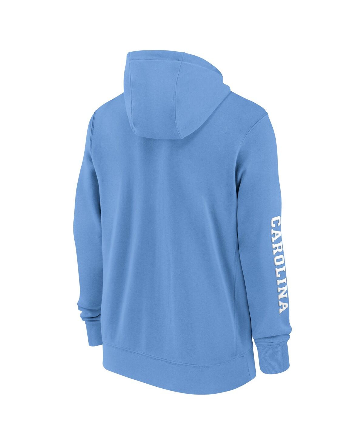 Jordan Men's Carolina Blue North Carolina Tar Heels 2024 Sideline Full-Zip Hoodie - White