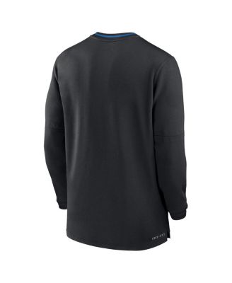 Men's Black UCLA Bruins 2024 Sideline Coach Performance Half-Zip Long Sleeve Top