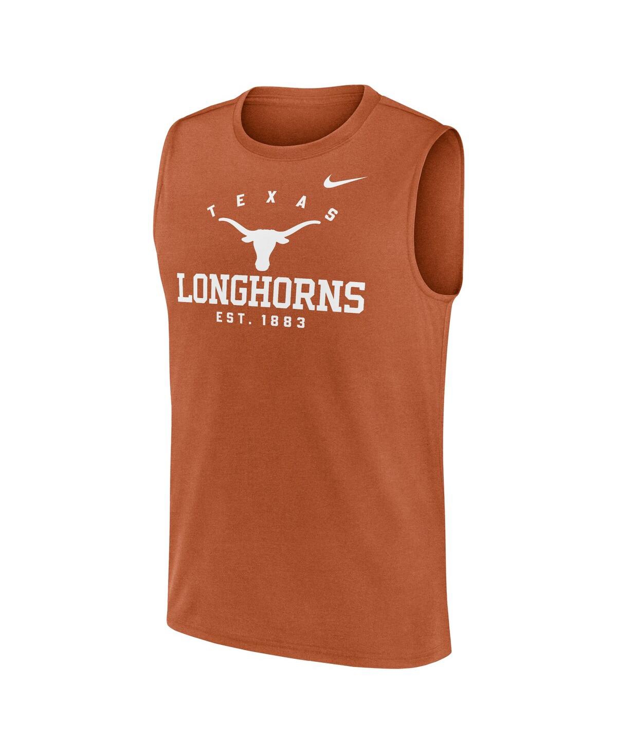 Nike Men's Texas Orange Texas Longhorns Primetime Legend Lock Up Performance Muscle Tank Top