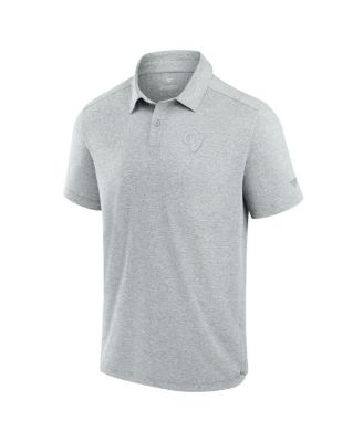 Men's Gray Los Angeles Rams Front Office Tech Polo Shirt