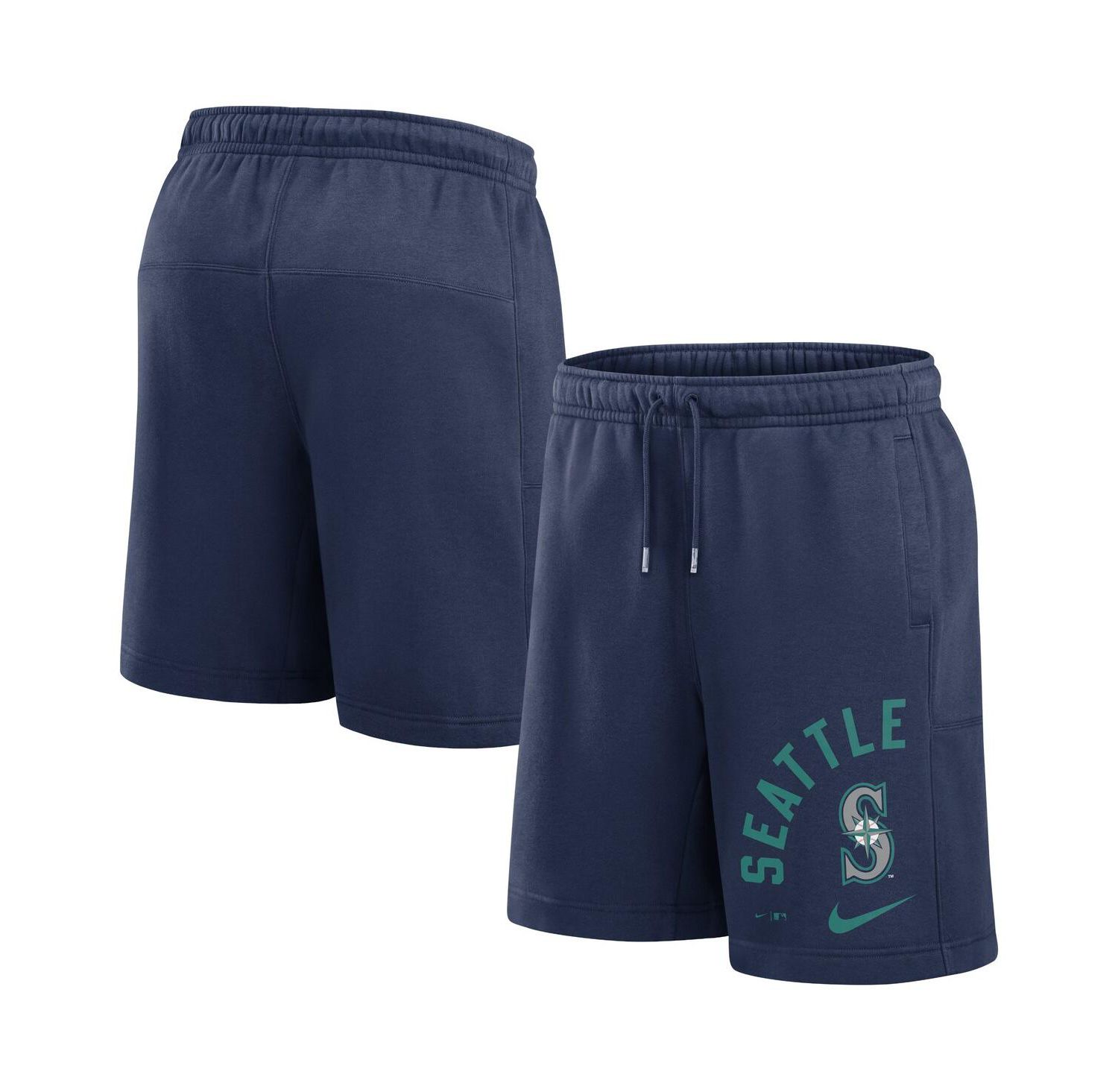 Men's Navy Seattle Mariners Arched Kicker Shorts