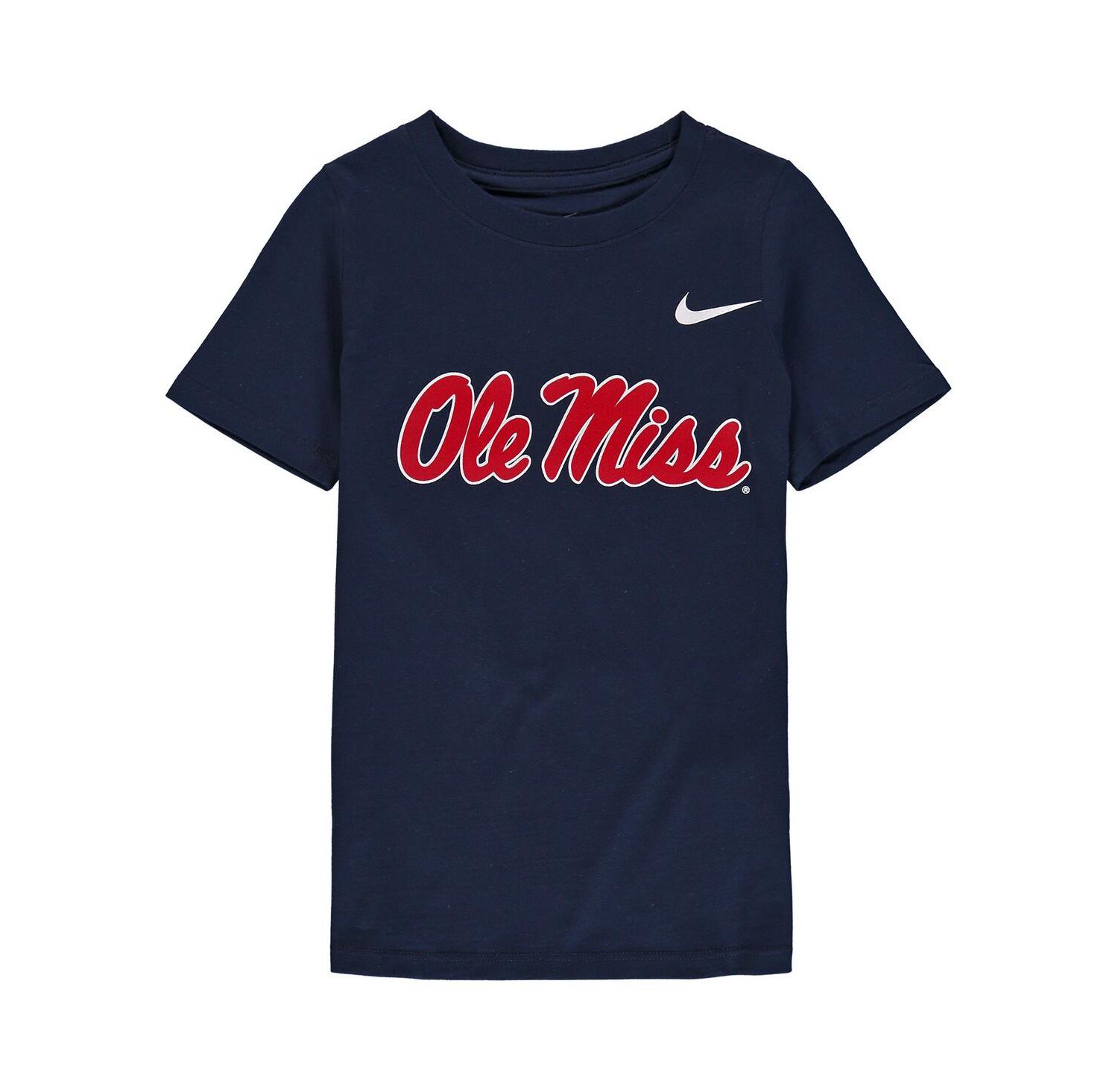 Little Boys and Girls Navy Ole Miss Rebels Logo Performance T-Shirt