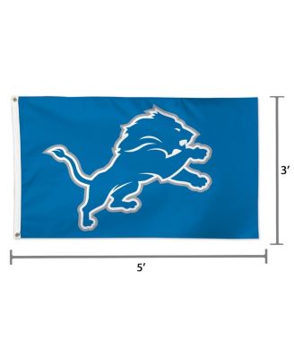 Detroit Lions Single-Sided 3' x 5' Deluxe Mascot Flag