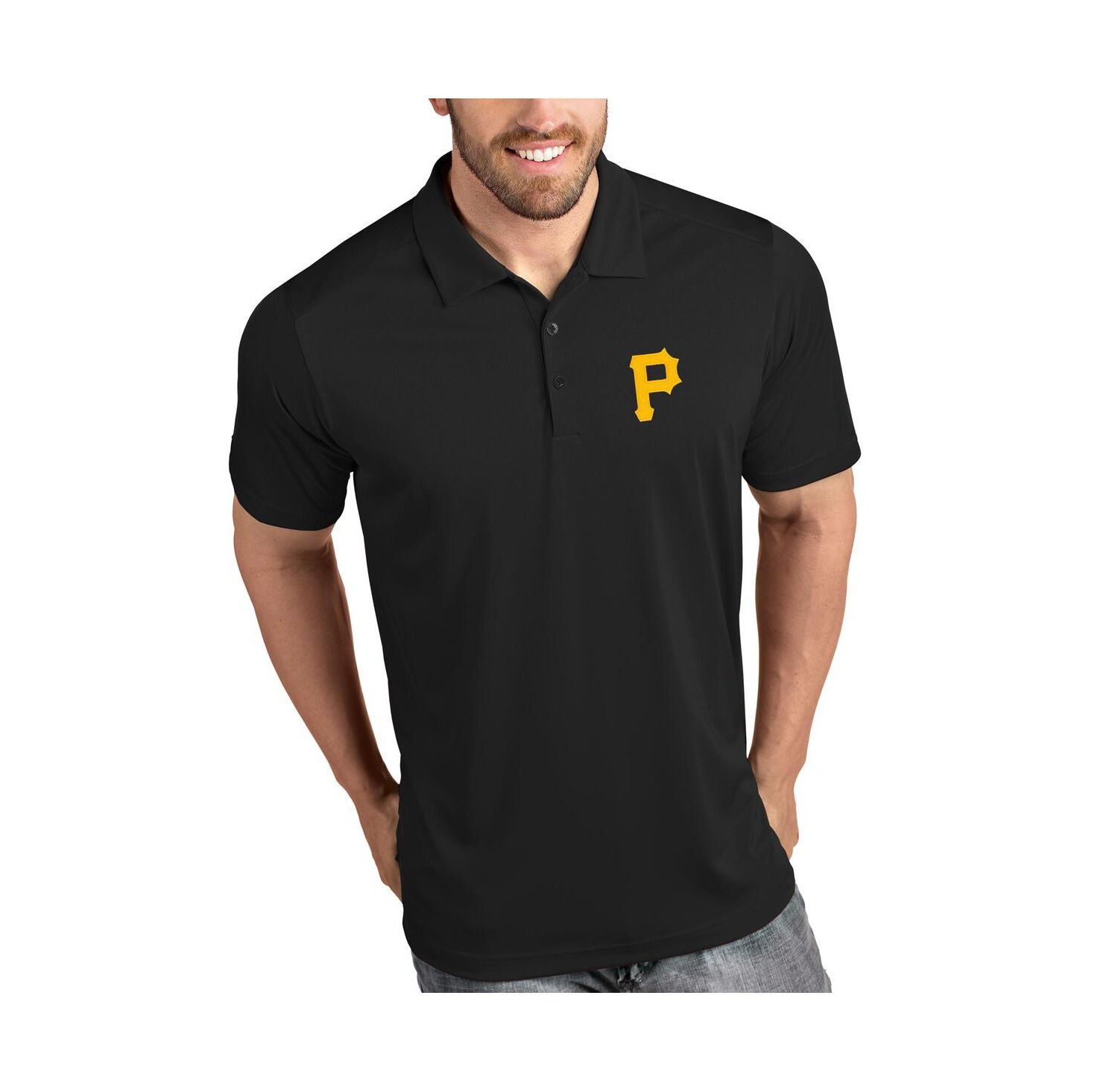 Men's Black Pittsburgh Pirates Tribute Polo