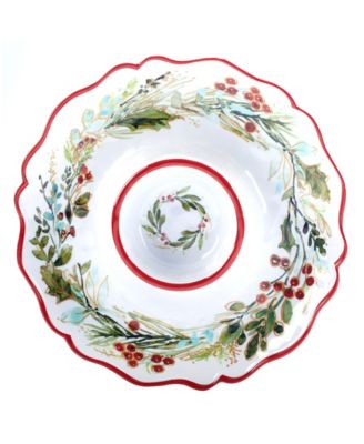 Christmas Gatherings 2-Pc. Melamine Appetizer Set