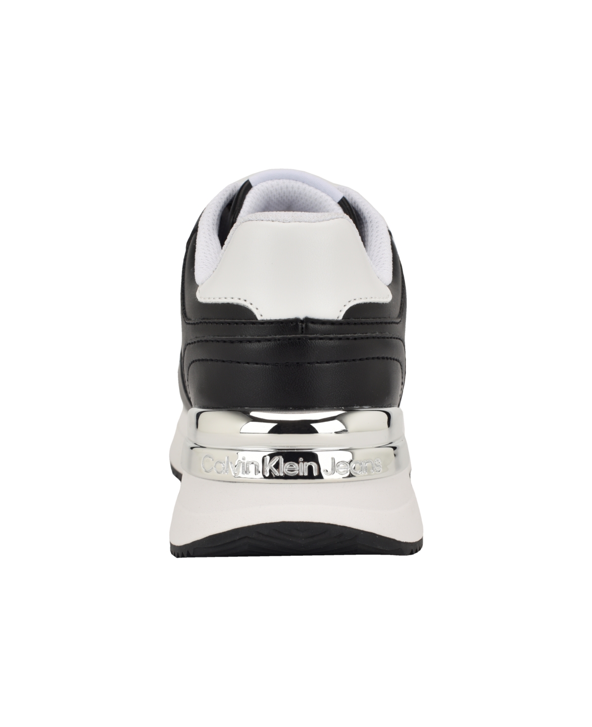 Calvin Klein Women's Vidya Almond Toe Casual Lace-up Sneakers -White