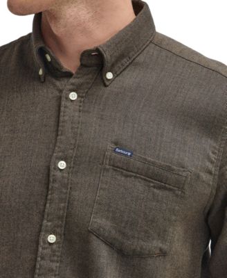 Barbour Men's Buckley Tailored-Fit Herringbone Button-Down Shirt