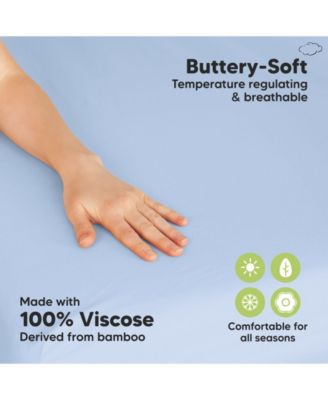 2-Pack Mini Crib Sheets, Pack and Play Sheets Fitted, Pack N Play Sheets, Organic Fitted Crib Sheet Cover