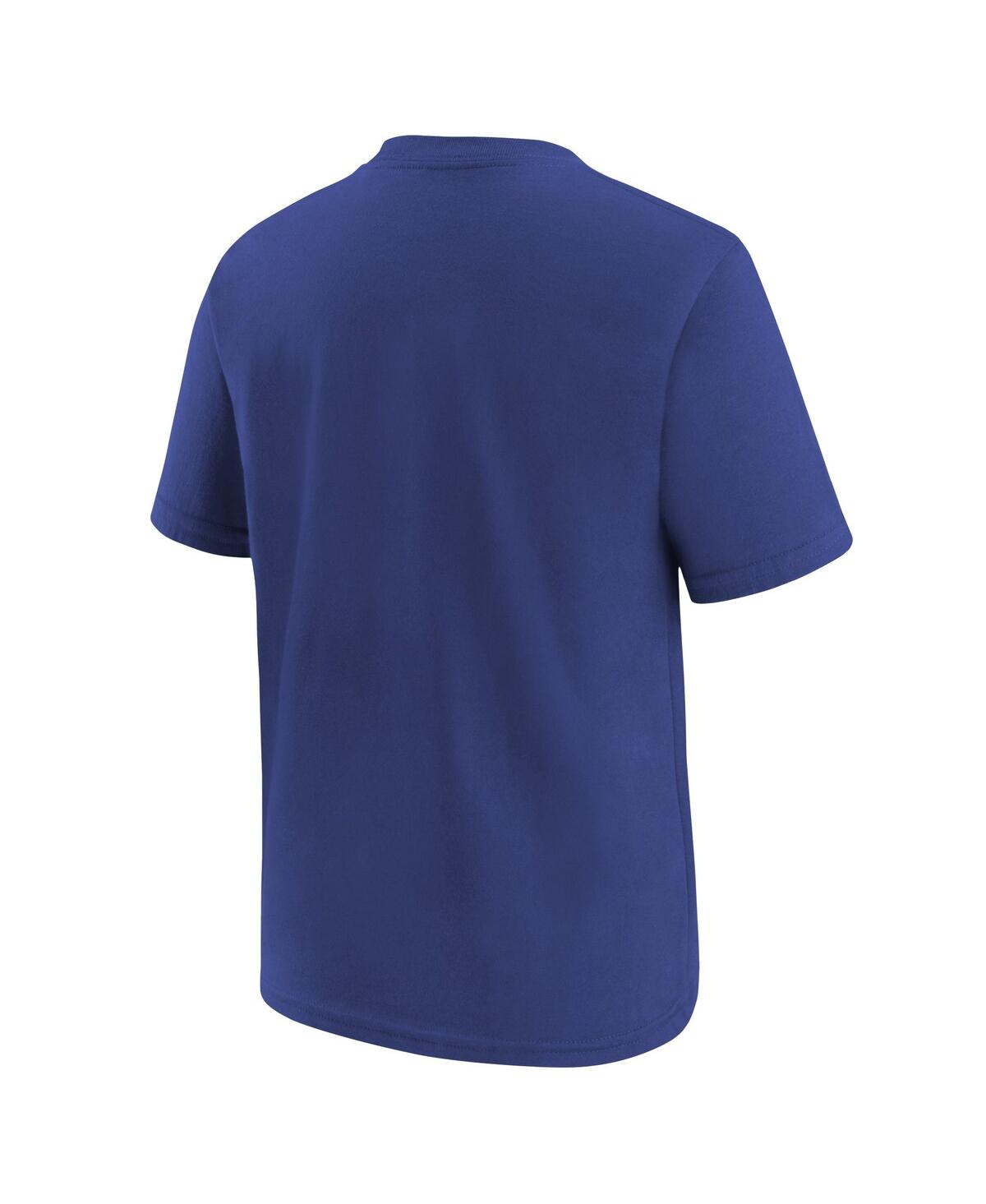 Nike Big Boys and GirlsBrooklyn Dodgers Cooperstown Collection Team Logo T-Shirt - Royal