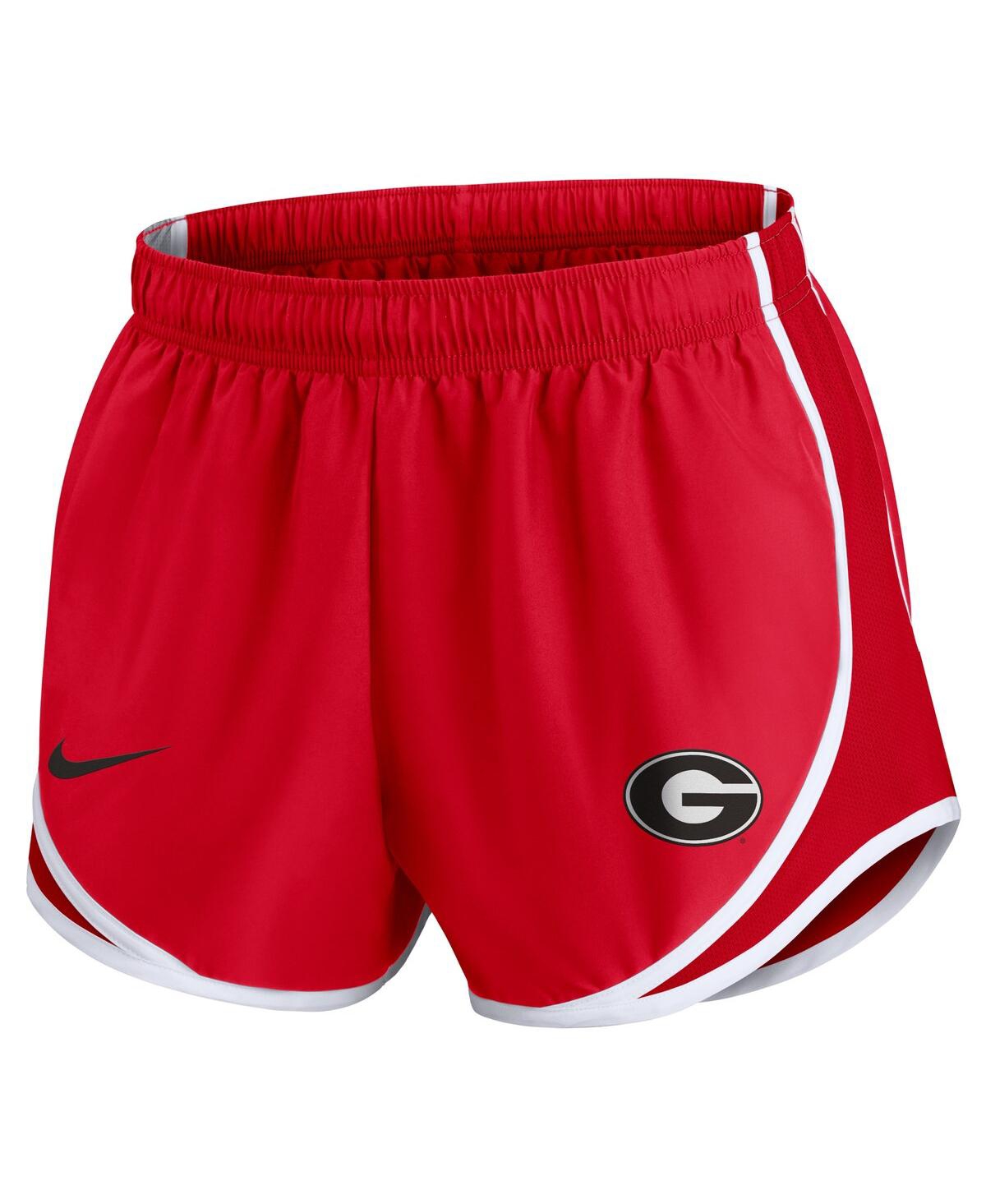 Nike Women's Red Georgia Bulldogs Primetime Tempo Performance Shorts In Red