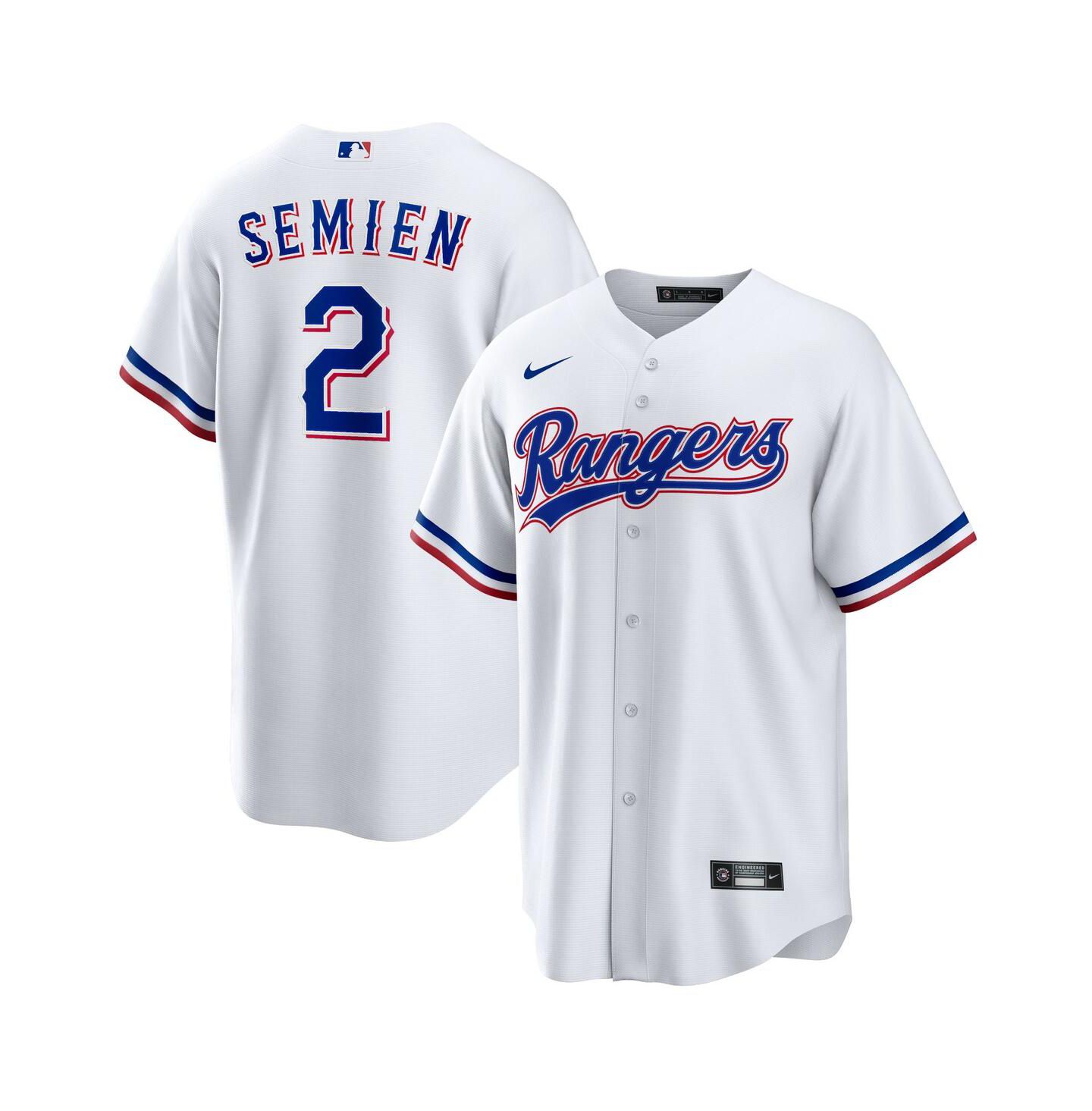 Детский топ Nike Marcus Semien White Texas Rangers Home Replica Player Jersey — фото 1