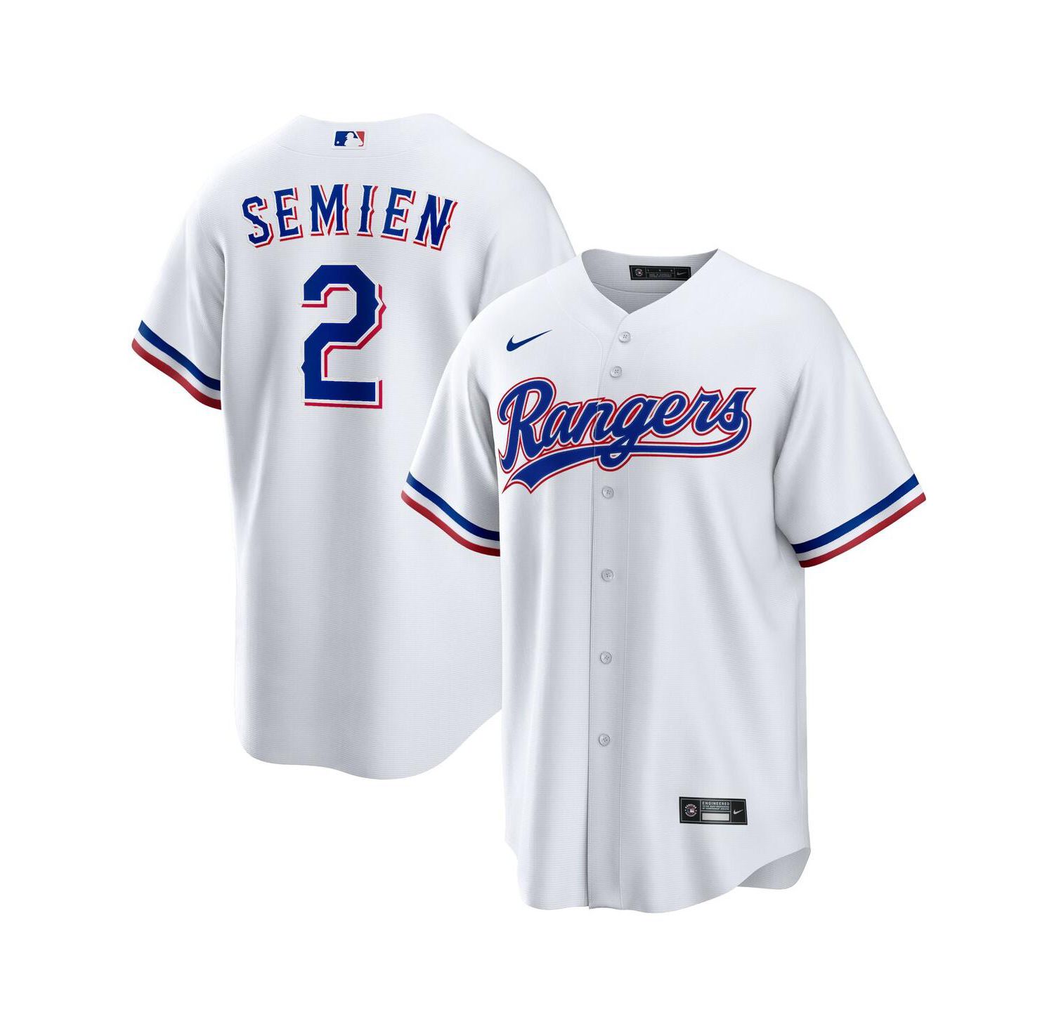 Big Boys and Girls Marcus Semien White Texas Rangers Home Replica Player Jersey