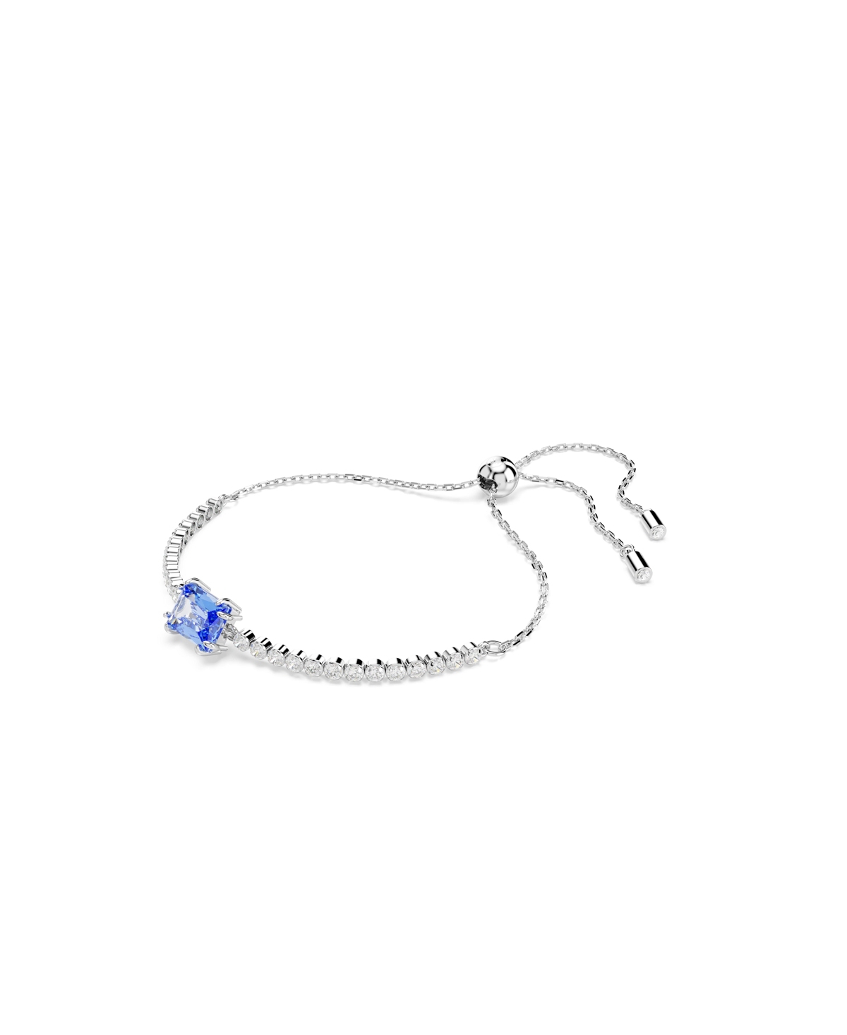 Swarovski Womens Blue Matrix Tennis Rhodium-plated And Zirconia Bracelet In Blue
