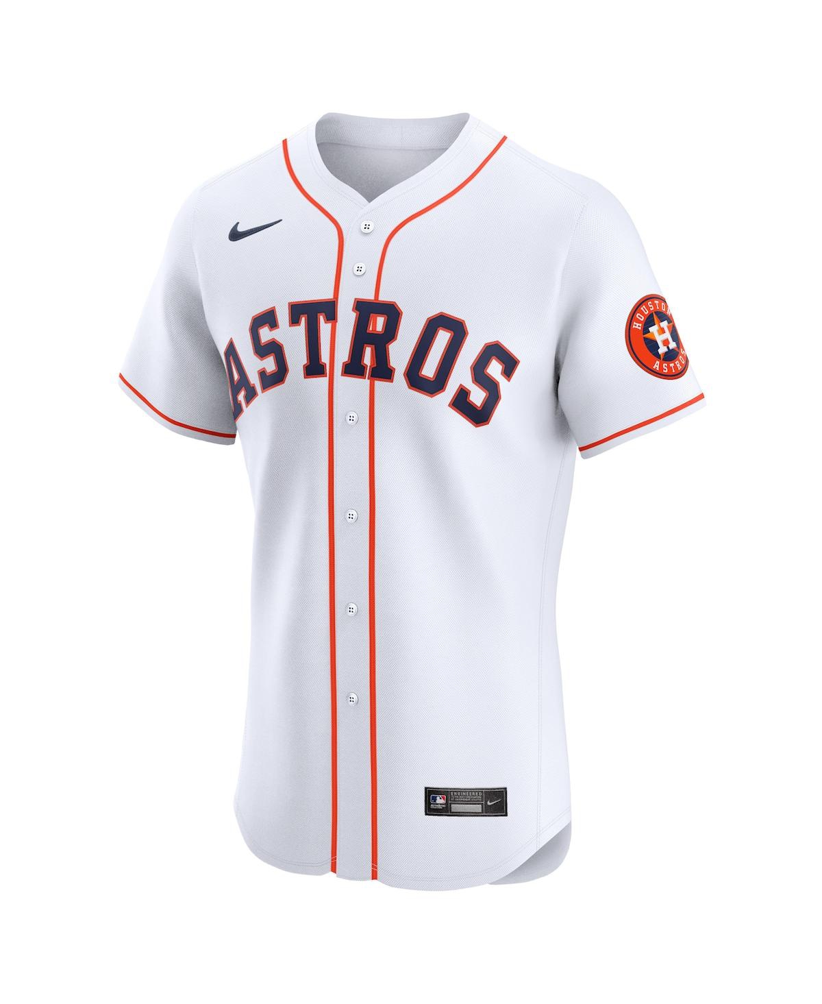 Nike Men'sHouston Astros Home Vapor Premier Elite Patch Jersey - White
