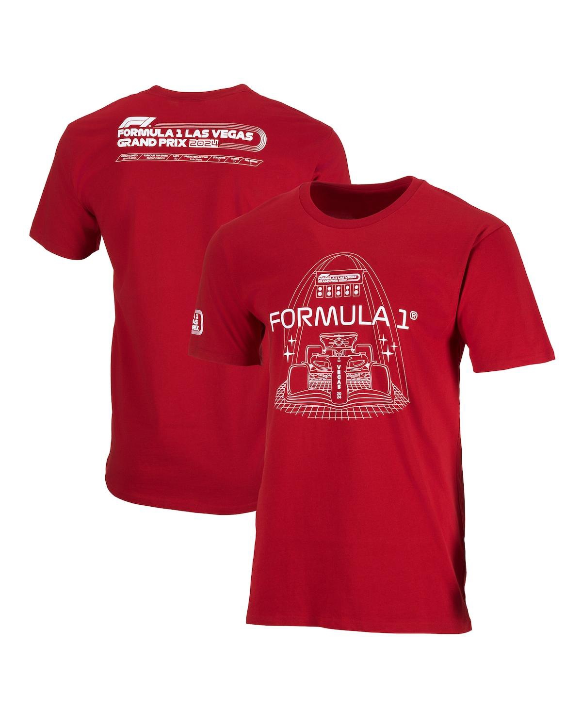 Men's and Women's Red 2024 Las Vegas Grand Prix Race Ready T-Shirt - Red