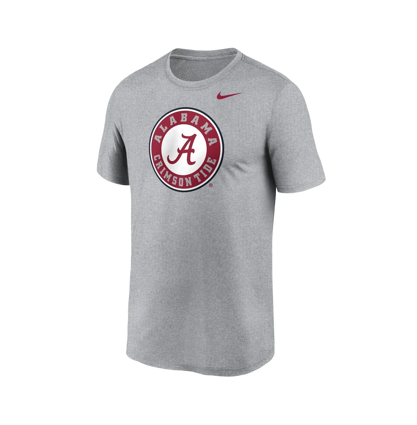Мужская футболка Nike Heather Gray Alabama Crimson Tide Primetime Legend Alternate Logo — фото 3